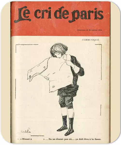 Illustration by Abel Faivre (1867-1945) for the Cover of Le Cri de Paris