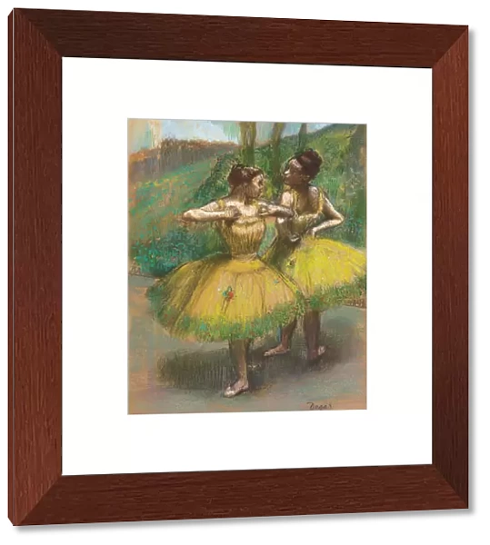 Dancers with Yellow Dresses; Danseuses jupes jaunes, c. 1896