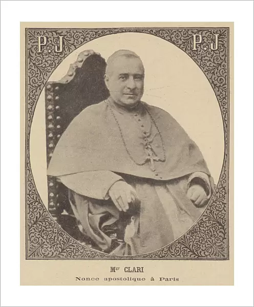 Monsignor Clari, Papal Nuncio to Paris (litho)