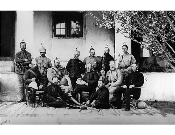 Officers and generals serving during the Second Anglo-Afghan War, 1878-80 (b  /  w photo)