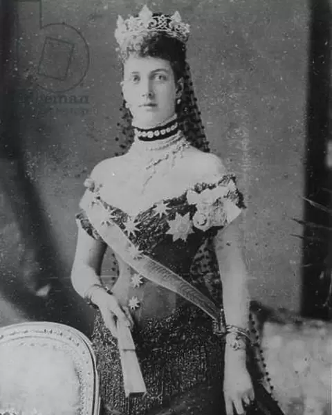 The Princess of Wales, 1889 (b  /  w photo)