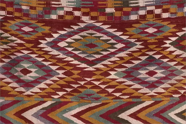 Carpet from the M zab valley (wool) (detail)