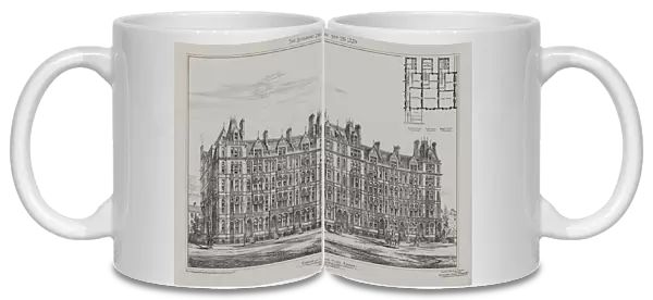 Cadogan Terrace, Cadogan and Hans Place Estate, Chelsea, 1879 (litho)