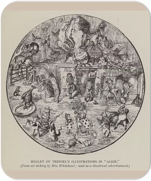 Medley of Tenniels Illustrations in 'Alice'(litho)