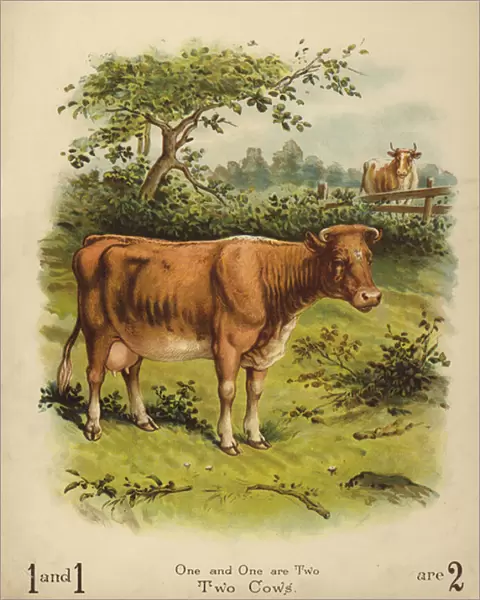 Two Cows (chromolitho)