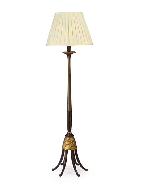 Floor lamp, 1920s (gilt wood)