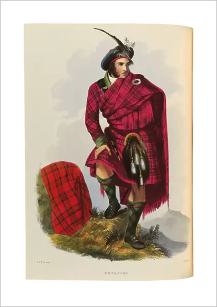 An illustration from The Clans of the Scottish Highlands, (chromolithograph