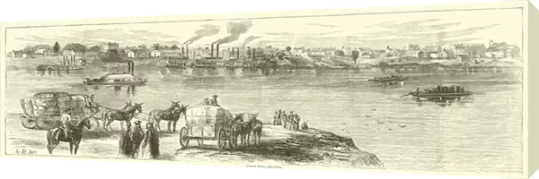 Little Rock, Arkansas, August 1863 (engraving)