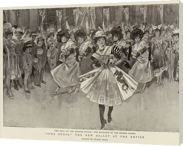 'The Press, 'the New Ballet at the Empire (engraving)