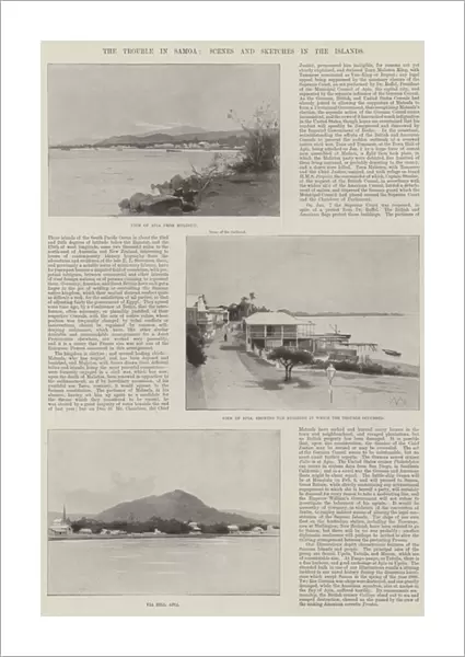 The Trouble in Samoa, Scenes and Sketches in the Islands (litho)