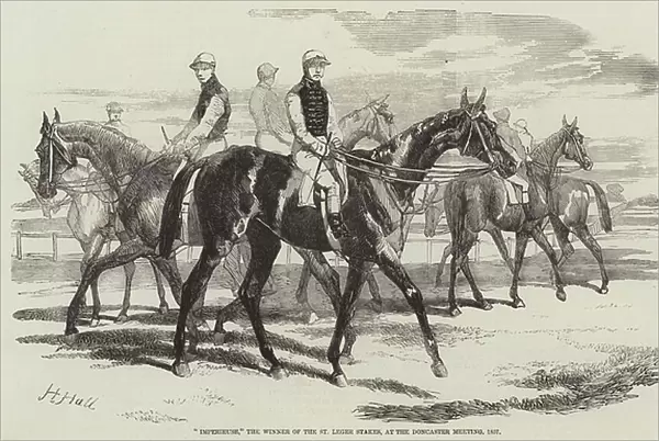 'Imperieuse, 'the Winner of the St Leger Stakes, at the Doncaster Meeting, 1857 (engraving)