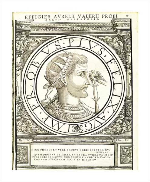 Probus, illustration from Imperatorum romanorum omnium orientalium et occidentalium