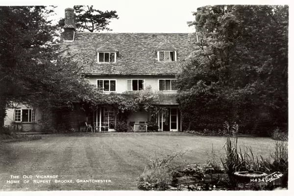 The Old Vicarage, Home of Rupert Brooke, Grantchester, Cambridge (b  /  w photo)