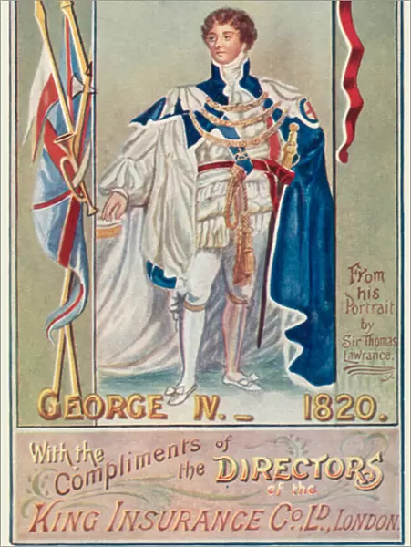 King George IV (colour litho)