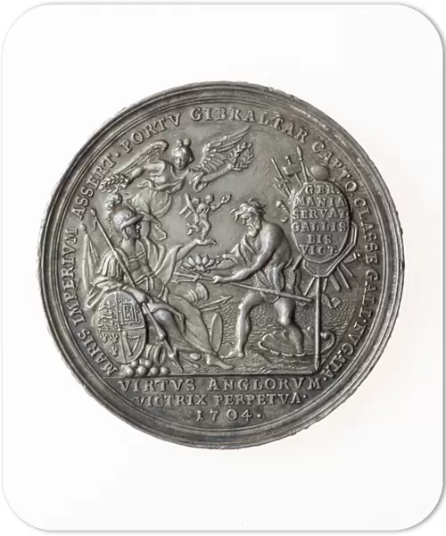 Medal Commemorating British Victories, 1704 (silver)