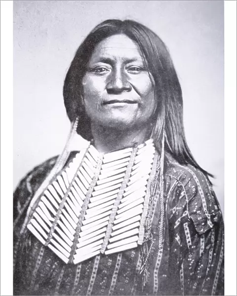 Comanche Tribesman, 1872 (b  /  w photo)