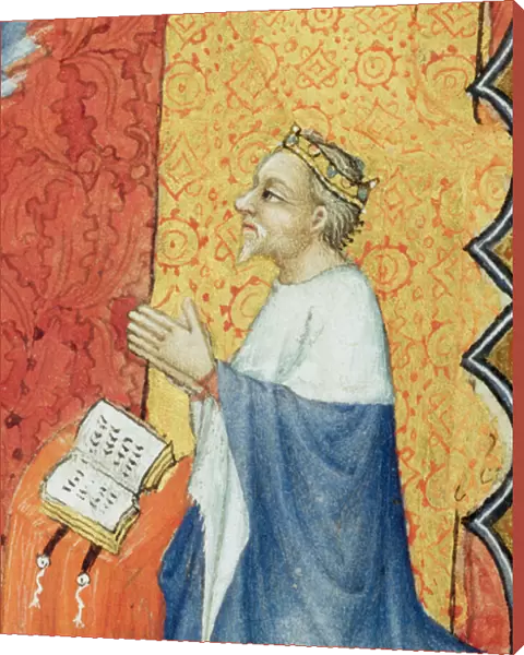 Ms Lat 18014 Jean de France (1340-1416) Duke of Berry Praying Before the Eternal Father