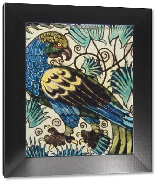 Tile with bird design (ceramic)