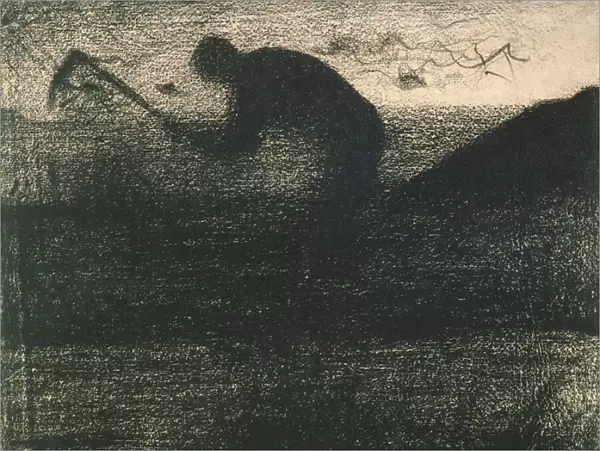 Man with a Pick, c. 1883 (crayon conte)