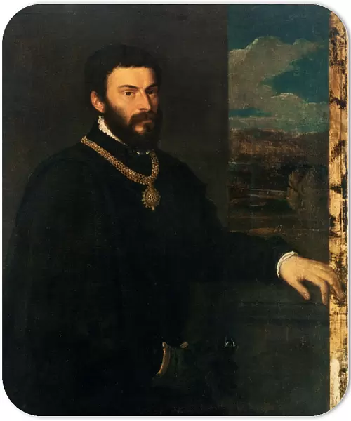 Portrait of Count Antonio Porcia, 1535-40 (oil on canvas)