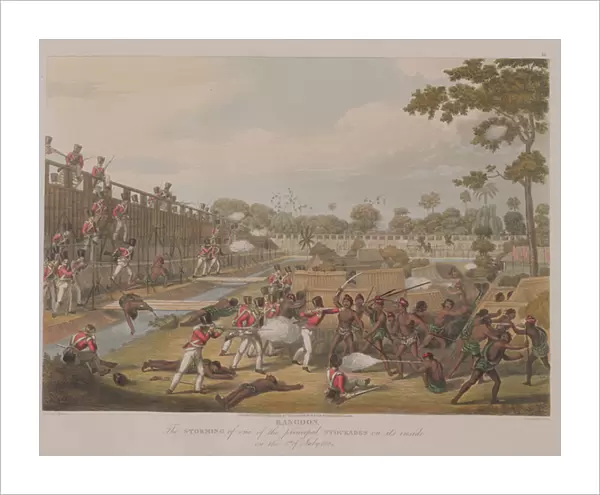 Rangoon: The Storming of one of the Principal Stockades on July 8th 1824