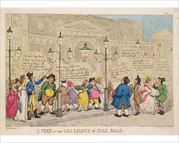 A Peep at the Gas Lights in Pall Mall