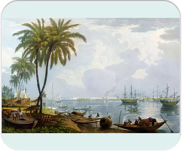A View of Calcutta, from a point opposite to Kidderpore, 1837