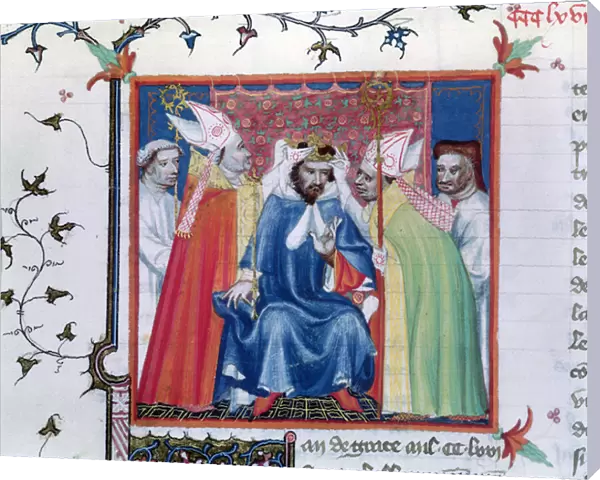 Ms. Fr. 2608 fol. 335v Coronation of Philippe III (1245-85)