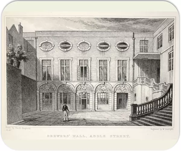 Brewers Hall, Addle Street, from London and it