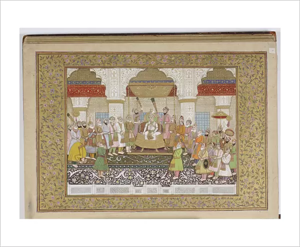 Album of Mughal dynastic genealogy, 1855 (opaque w  /  c & gold on paper)