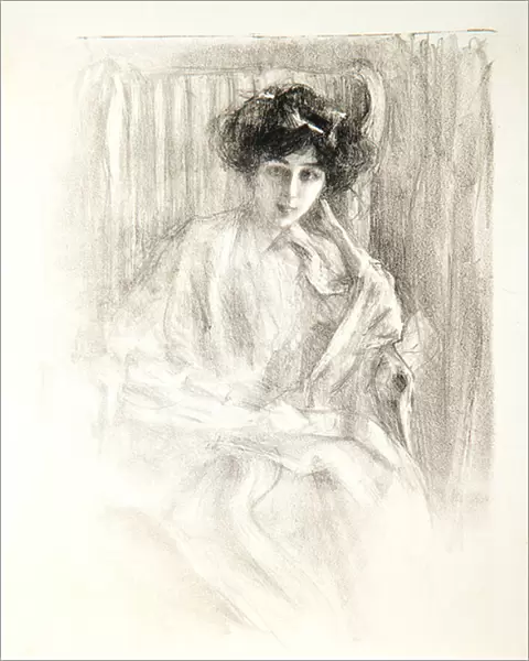 Madame Dayot, Seated, 1907 (litho)