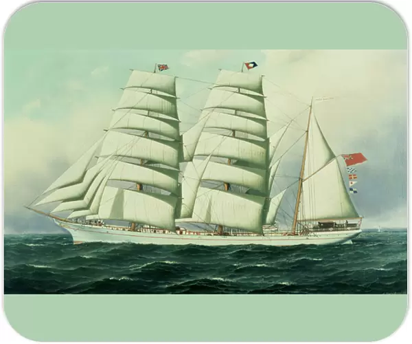 The East African in Full Sail (oil on canvas)