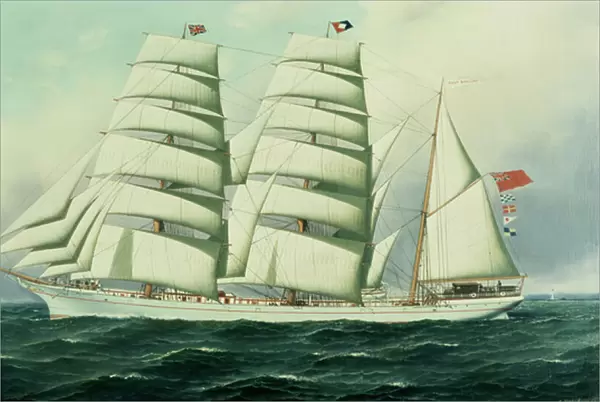 The East African in Full Sail (oil on canvas)