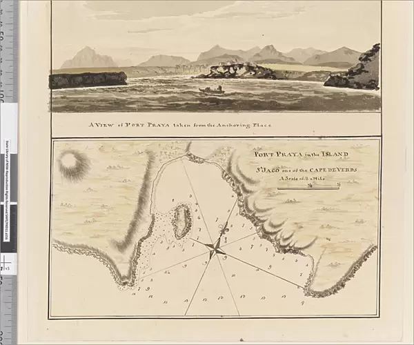 Page 3a Chart of Port Praya in the Island of St Jago, Cape Verde Islands