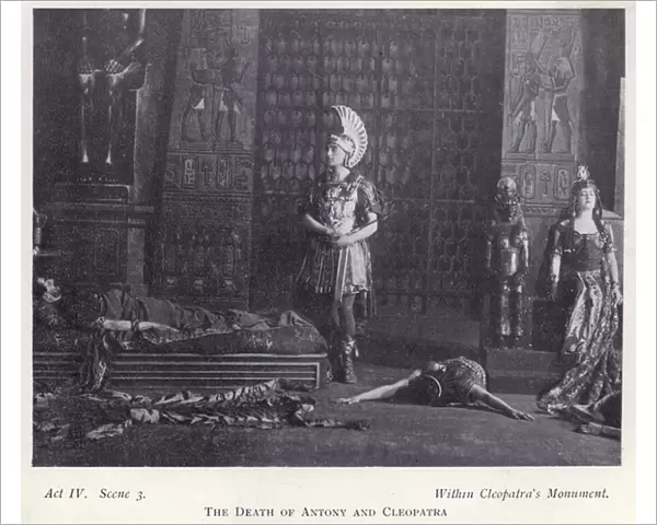 The death of Antony and Cleopatra (b  /  w photo)