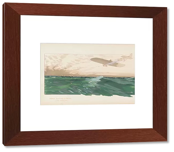 Louis Bleriot (1872-1936) Crossing the English Channel; Bleriot traversant la Manche
