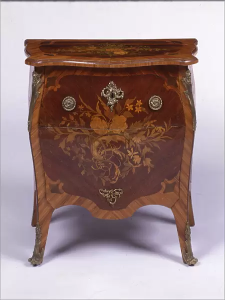 Inlaid commode with two drawers (wood) (see also 463016 and 463017)