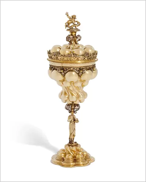 Cup and cover, Nuremberg, late 16th century (parcel-gilt silver)