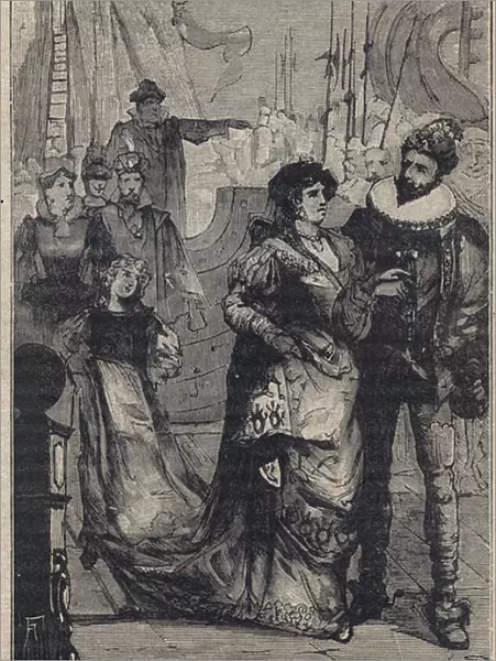 Meeting between Lucrezia Borgia and Alfonso I d Este