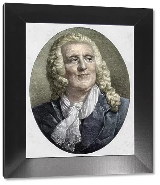 portrait of Alexis Piron. French poet and playwright (1689 to 1773)