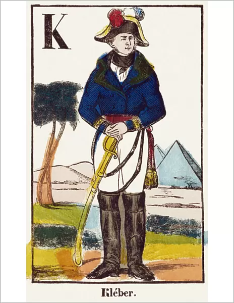 K : Kleber - Military Alphabet, c. 1835 (colored engraving)