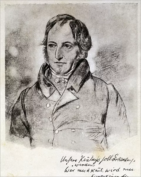 Portrait of Georg Wilhelm Friedrich Hegel (1770-1831), German philosopher and idealist