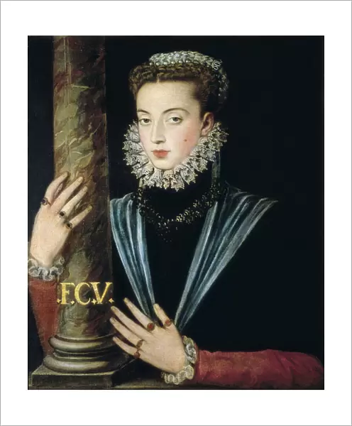 Portrait of Joan of Spain (Juana de Austria, 1537-73) Spanish princess