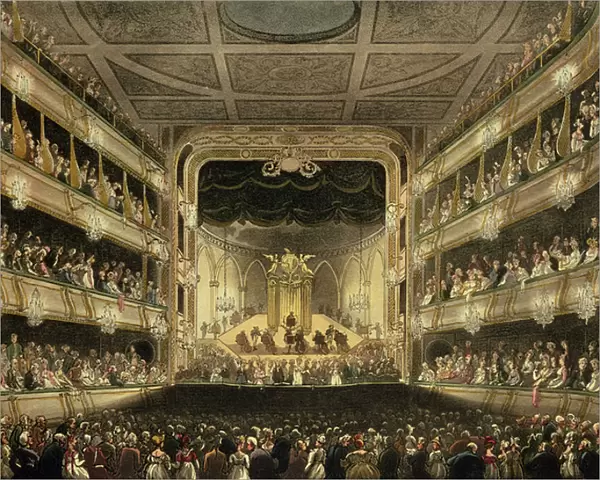 Covent Garden Theatre, 1808, from Ackermanns Microcosm of London