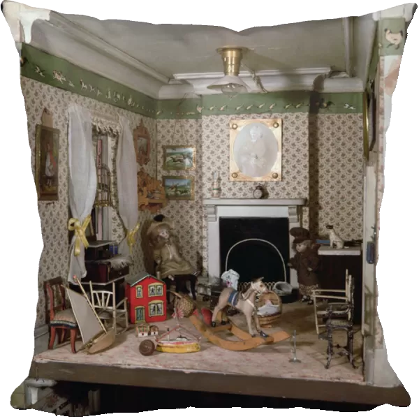 Nursery with toys from Miss Miles House, 1890 (mixed media)