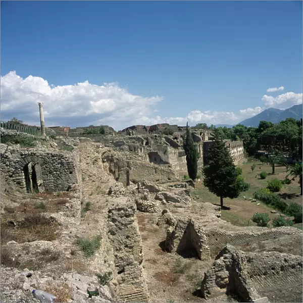 View of the ruined city (photo)