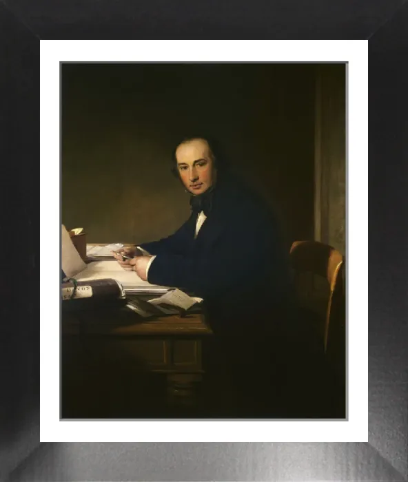 Framed Print : Isambard Kingdom Brunel Print (Oil on Canvas) Framed Print : Isambard Kingdom Brunel Print (Oil on Canvas)