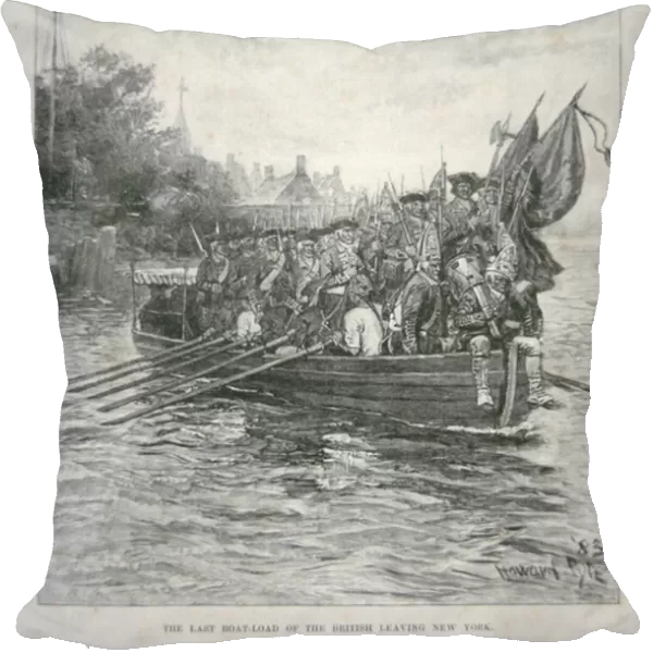 The Last Boat-load of the British Leaving New York, 1783 (engraving)