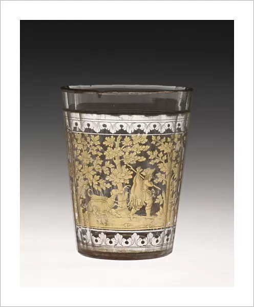 Tumbler, c. 1730 (zwischengoldglas (glass))
