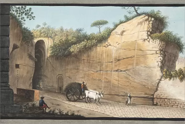 Entrance of the Grotta of Pausilipo, Plate XVI, from Campi Phlegraei